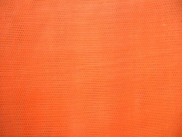 Dress Netting Flo Orange 10 Mtrs